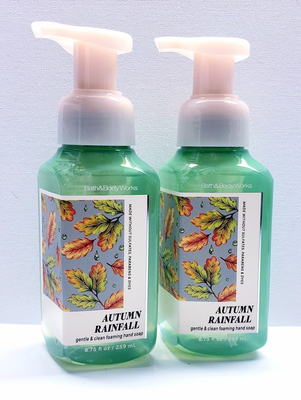 Bath & Body Works AUTUMN RAINFALL Gentle & Clean Foaming Hand Soap (2 Pcs)